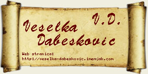 Veselka Dabesković vizit kartica